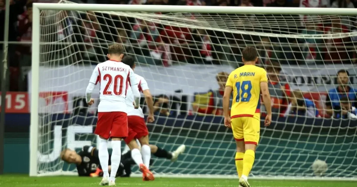 Polonia zdrobește România 5-0 în Liga Națiunilor, în 10 oameni