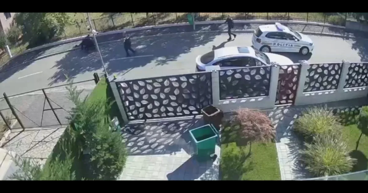 Un bărbat amenință polițiștii cu cuțitul, în Capitală. Oamenii legii au scos armele